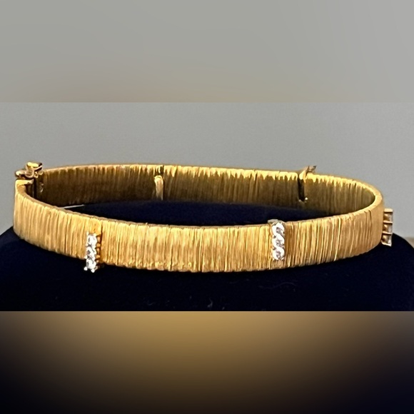 Veronese Italy DQCZ 925 Sterling Silver 18K Gold Vermeil Bracelet - Picture 5 of 15